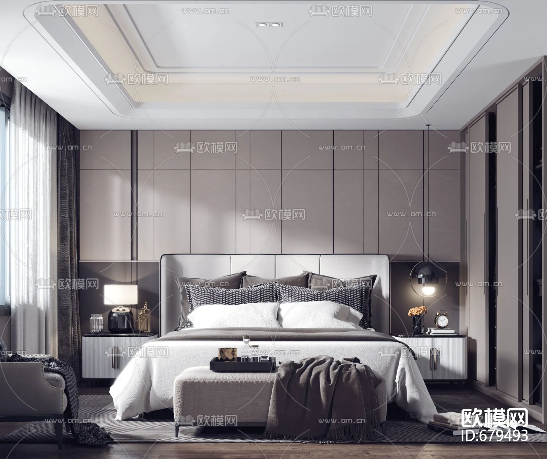 Bedroom 3D Scenes – 0211