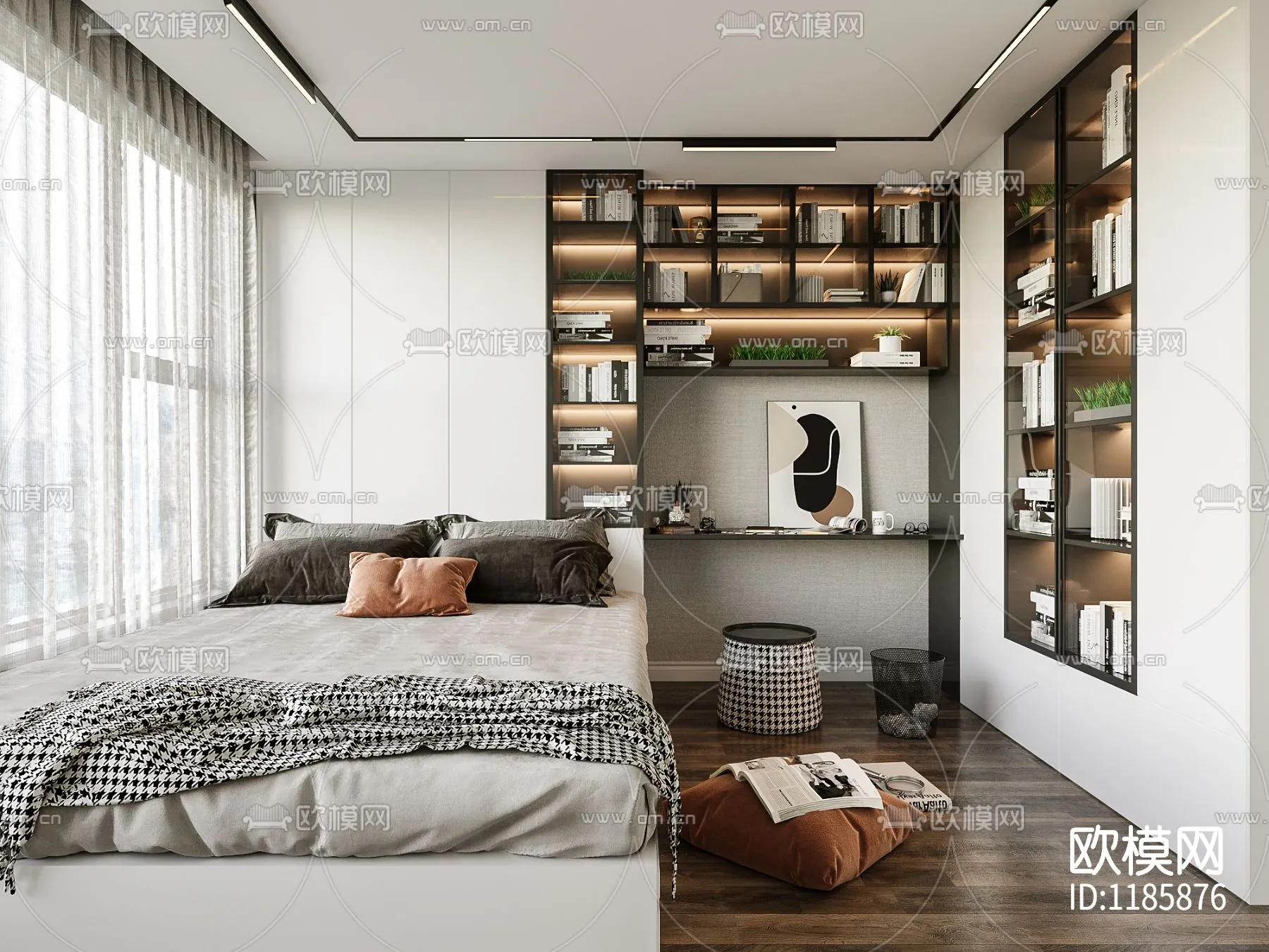 Bedroom 3D Scenes – 0215