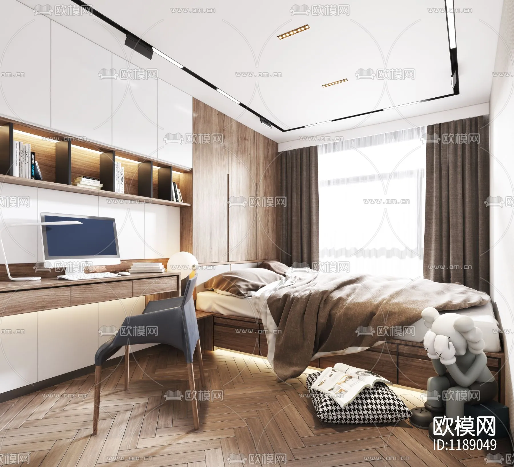 Bedroom 3D Scenes – 0217