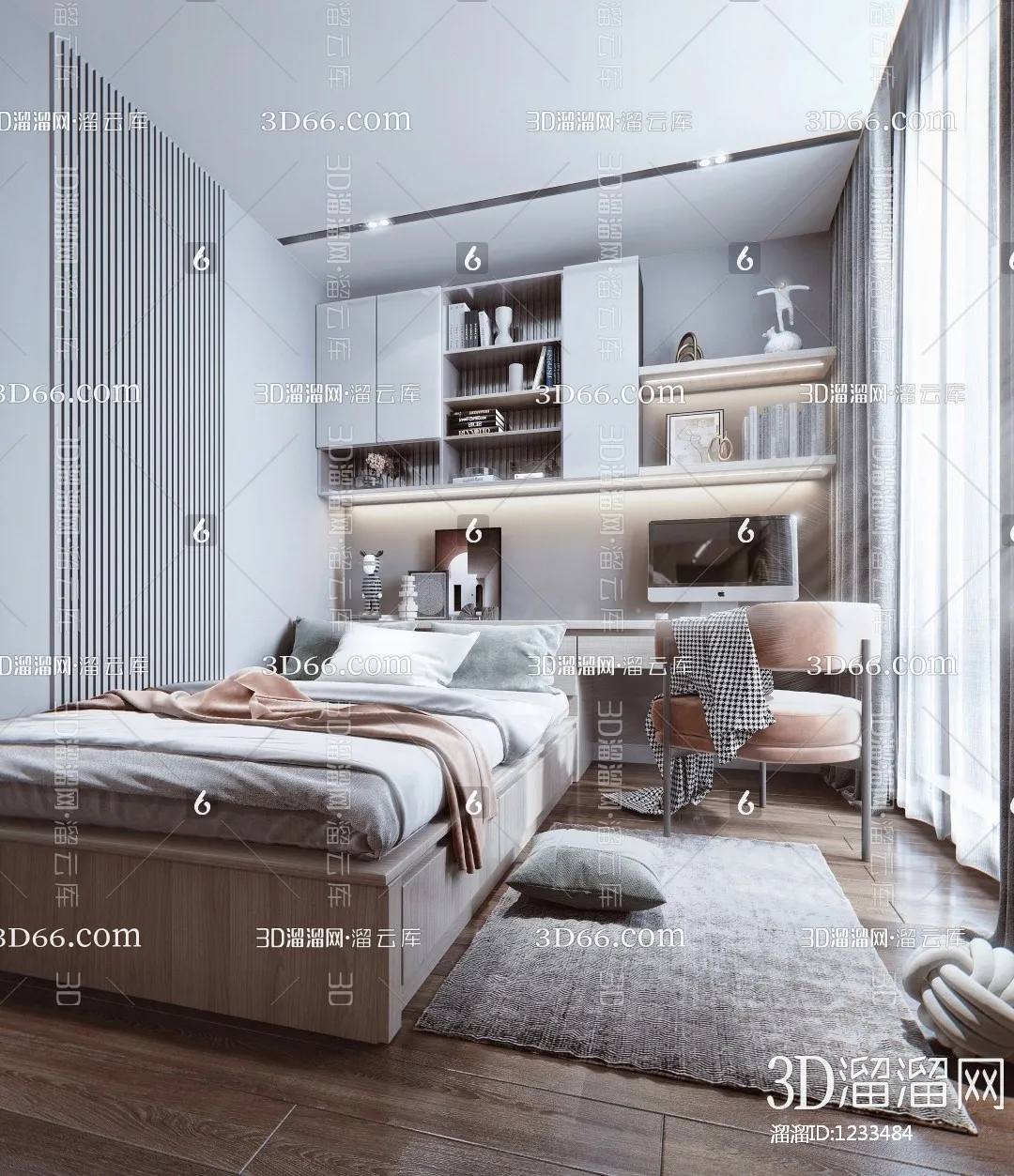 Bedroom 3D Scenes – 0220