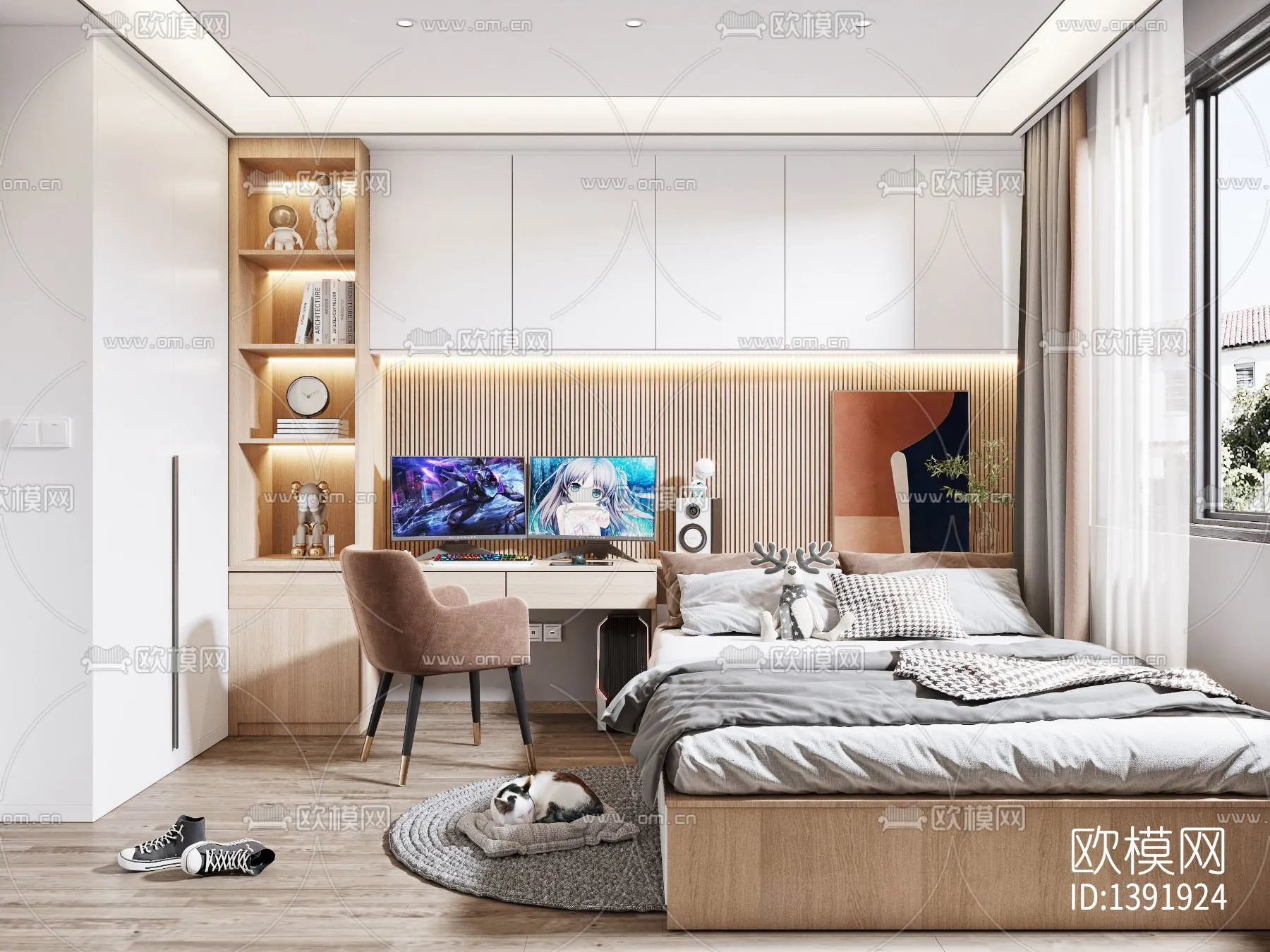 Bedroom 3D Scenes – 0249