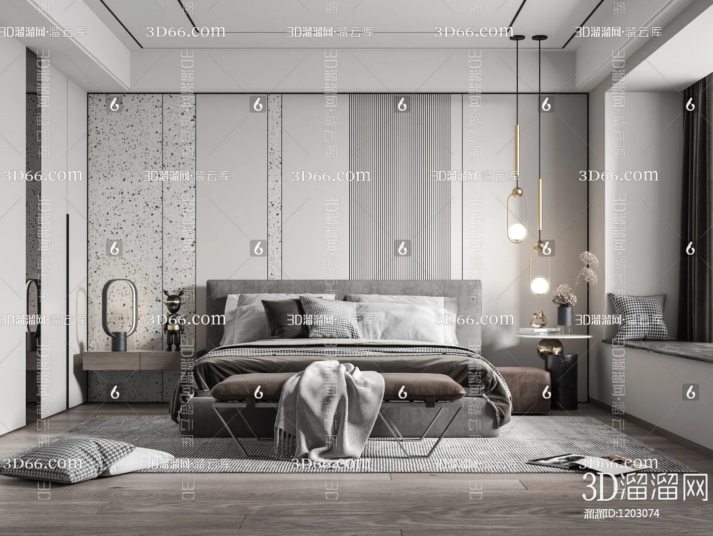 Bedroom 3D Scenes – 0265