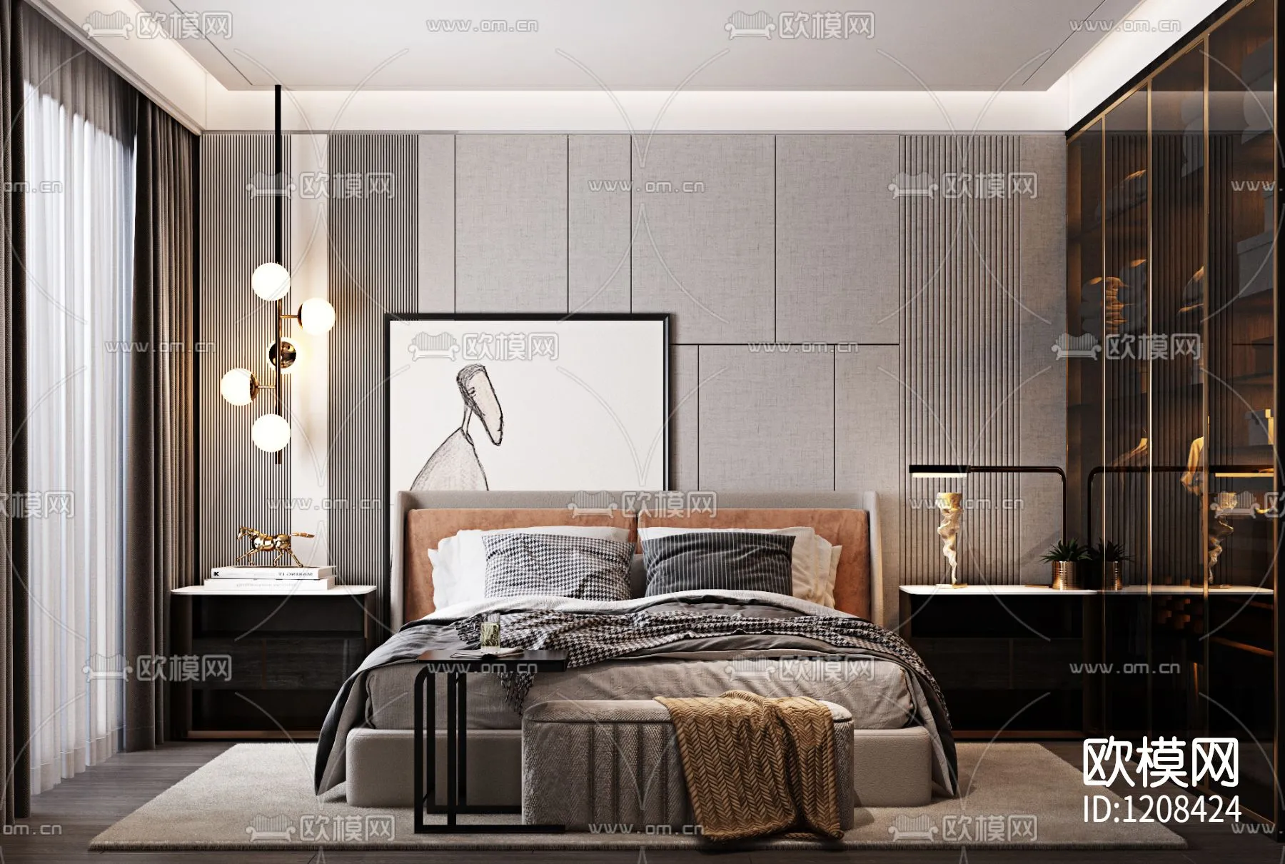 Bedroom 3D Scenes – 0267