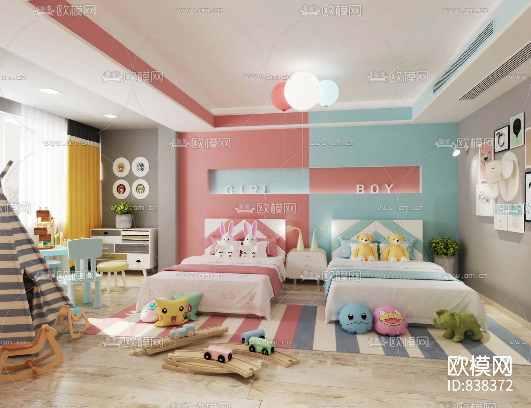 Children Room 3D Scenes – 0342