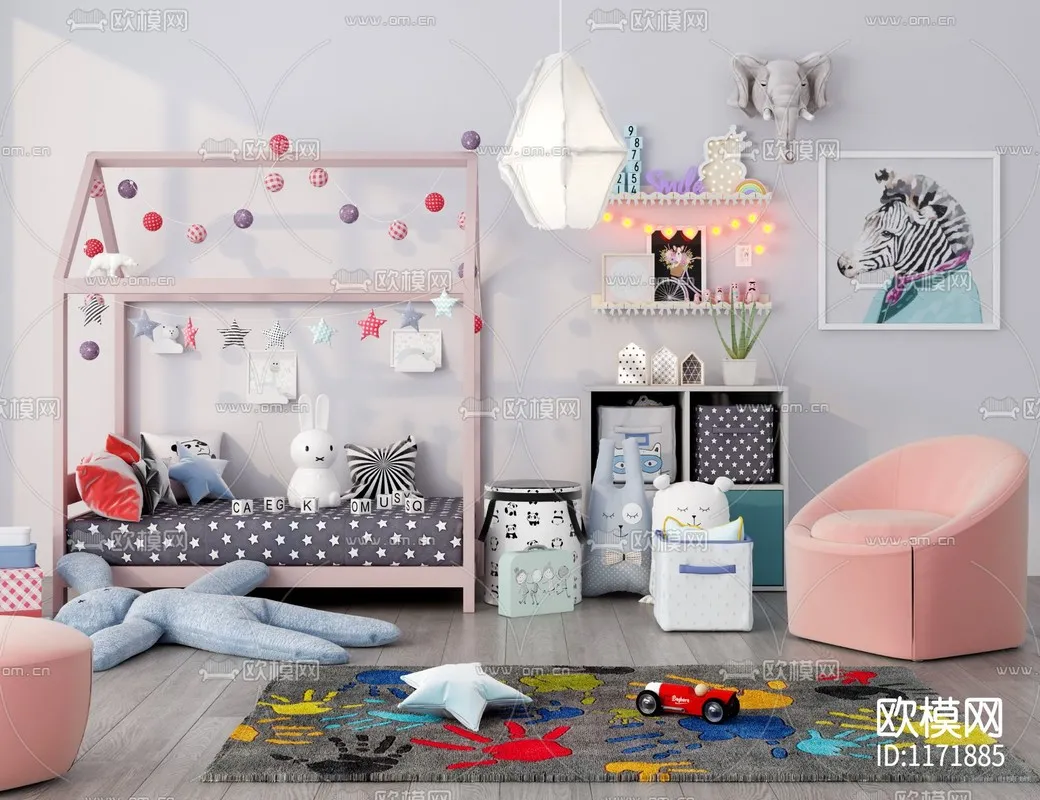 Children Room 3D Scenes – 0353