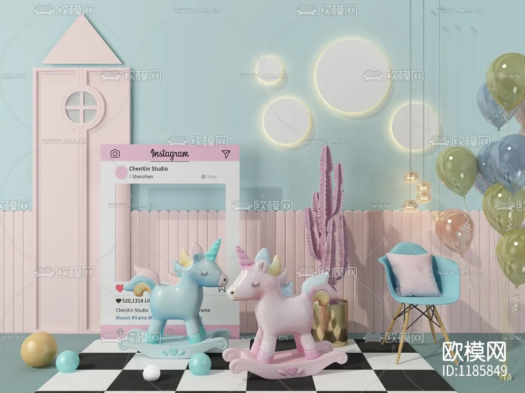 Children Room 3D Scenes – 0356