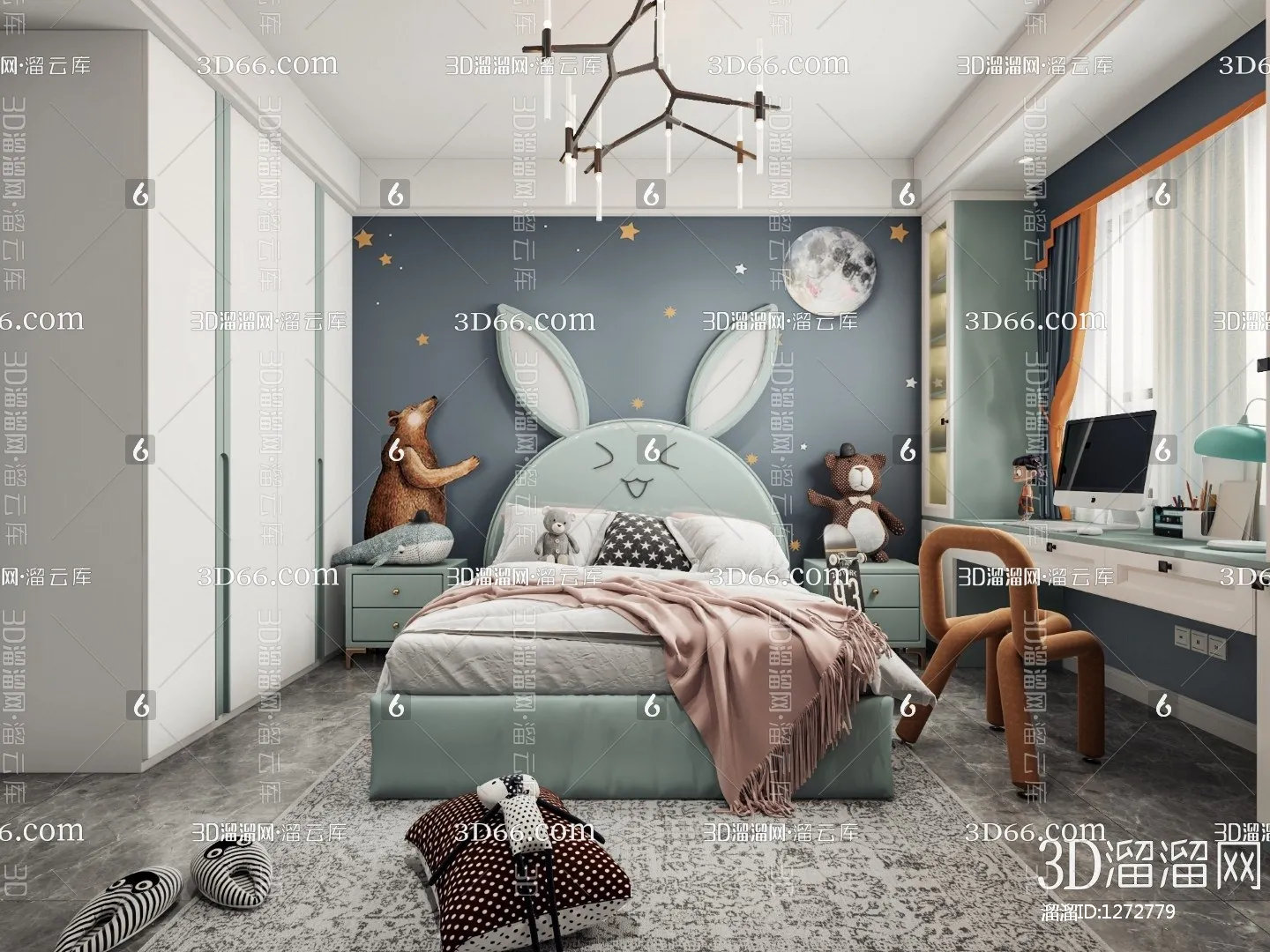 Children Room 3D Scenes – 0373