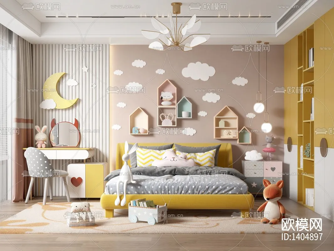 Children Room 3D Scenes – 0394