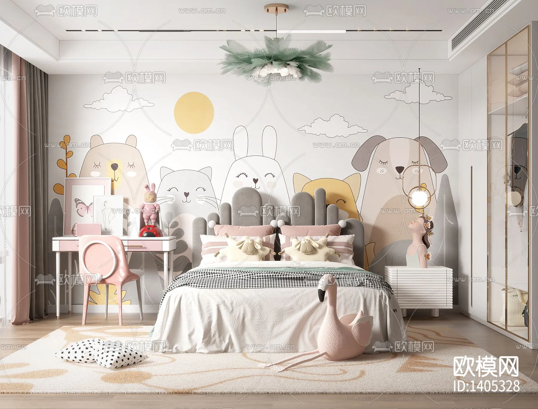 Children Room 3D Scenes – 0395