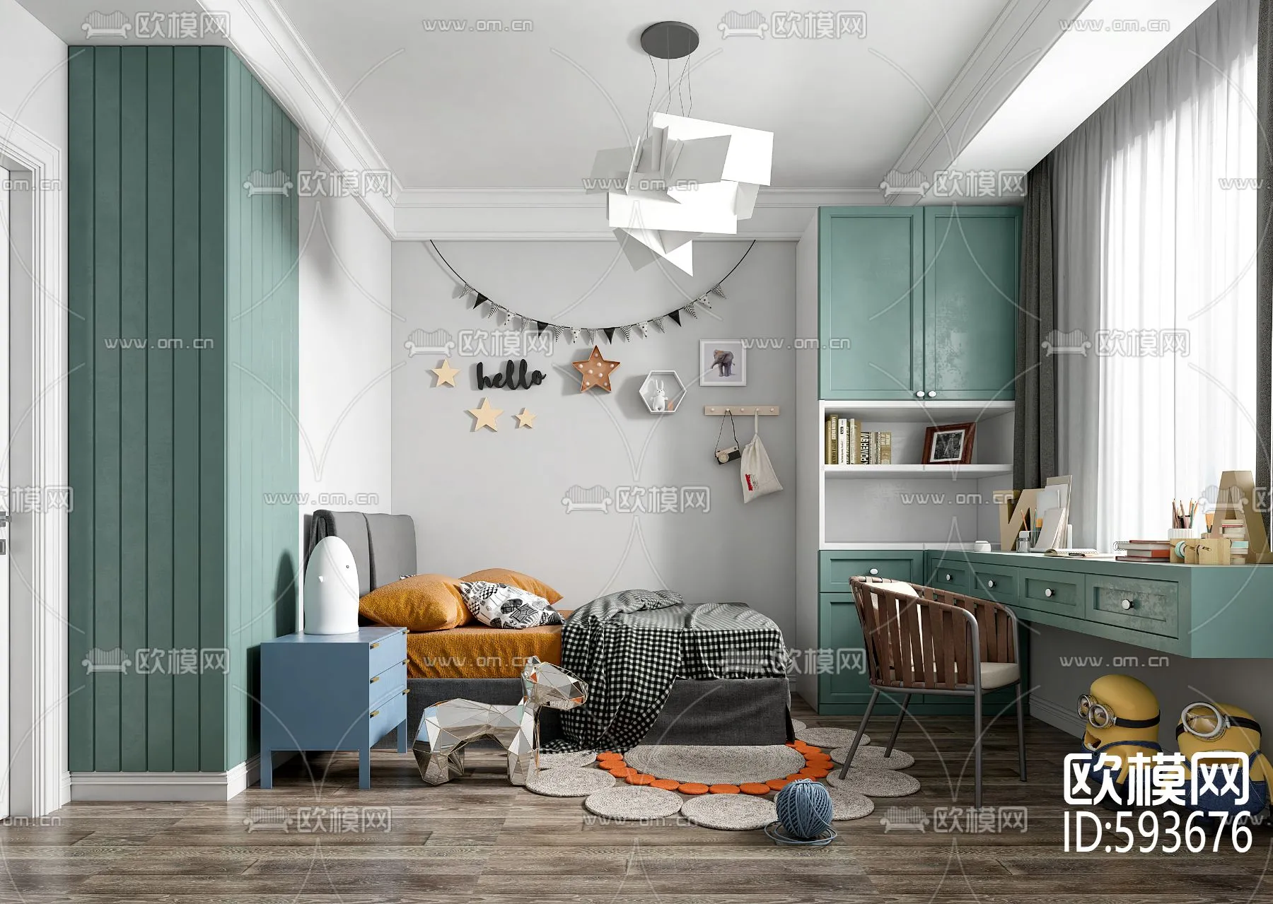 Children Room 3D Scenes – 0402