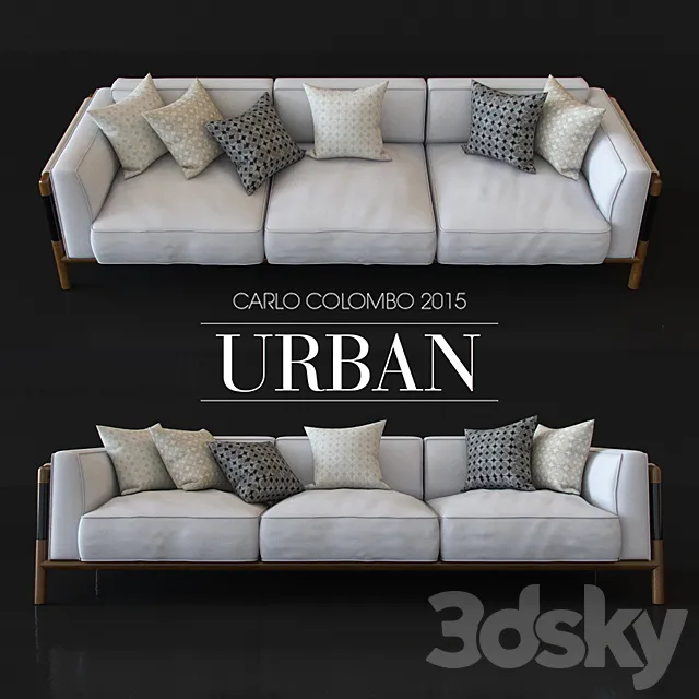 Furniture – Sofa 3D Models – Giorgetti URBAN CARLO COLOMBO 2015