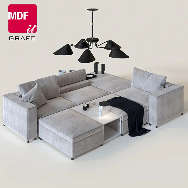 Furniture – Sofa 3D Models – Grafo.mdf.italia