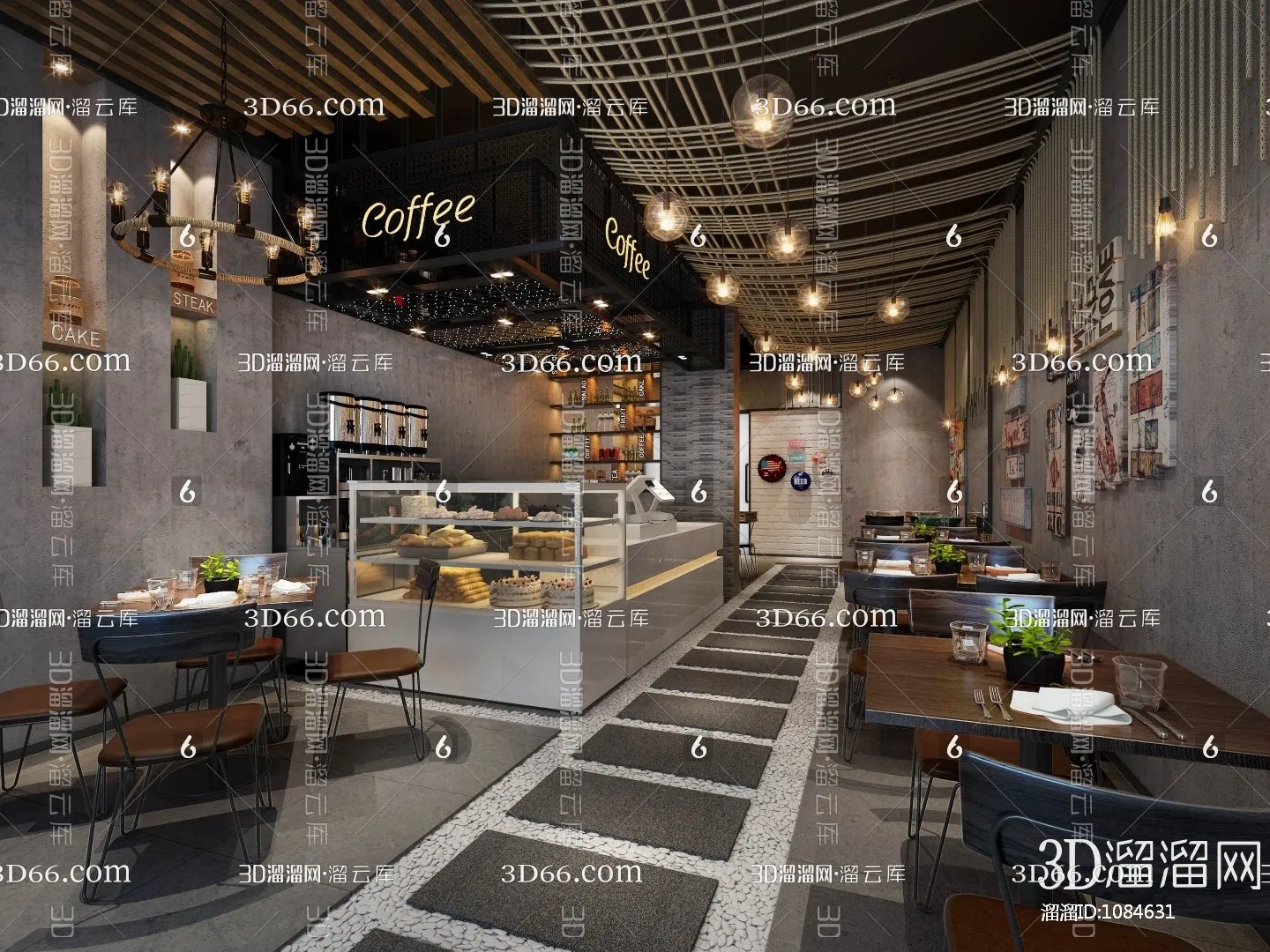 Coffee Shop 3D Scenes – 0429