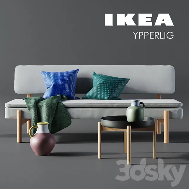 Furniture – Sofa 3D Models – IKEA – YPPERLIG