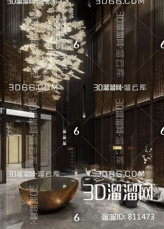 Hotel Lobby 3D Scenes – 0522