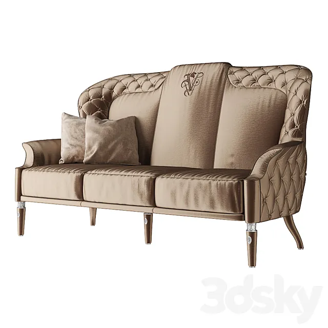 Furniture – Sofa 3D Models – Ipe Cavalli Visionnaire cop. beige Alice dv