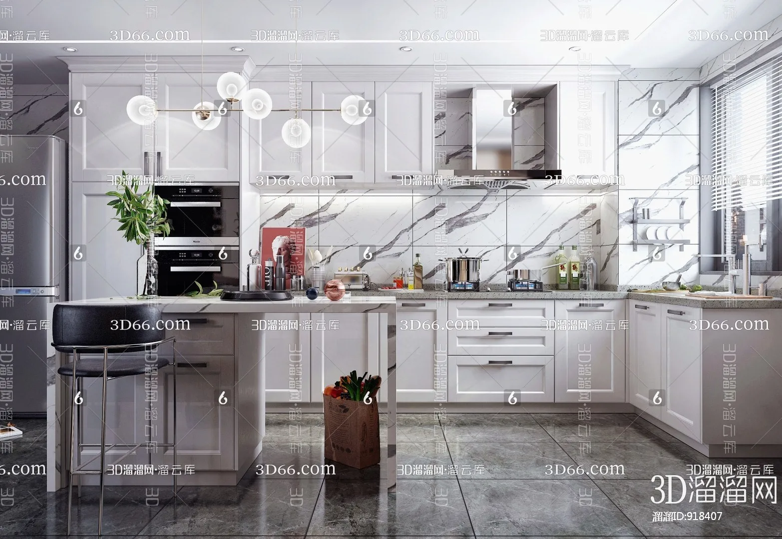 Kitchen 3D Scenes – 0573