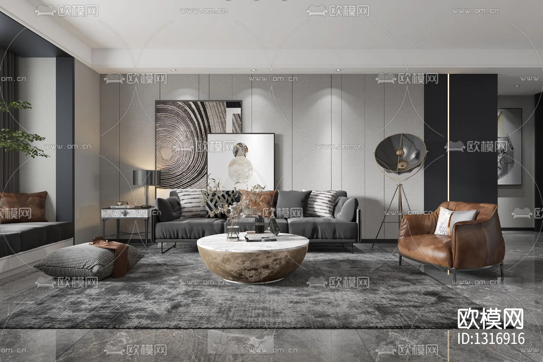 Living Room 3D Scenes – 0593