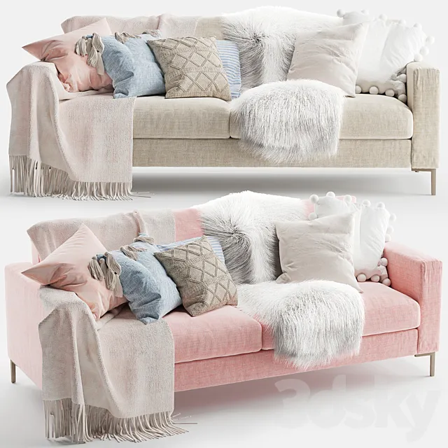 Furniture – Sofa 3D Models – Juno 3 Seater Sofa