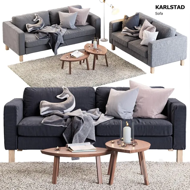 Furniture – Sofa 3D Models – KARLSTAD IKEA KARLSTAD IKEA Sofas