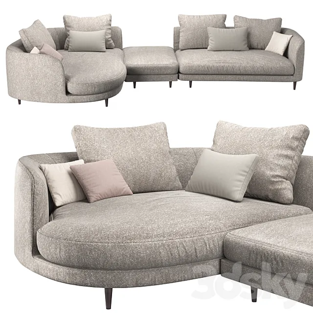 Furniture – Sofa 3D Models – Kumo Rolf Benz modular sofa