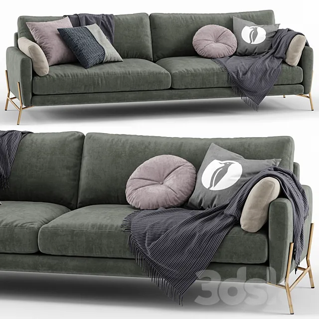 Furniture – Sofa 3D Models – Le Marais 3seater maxi sofa – Calligaris (Stefano Spessoto design)