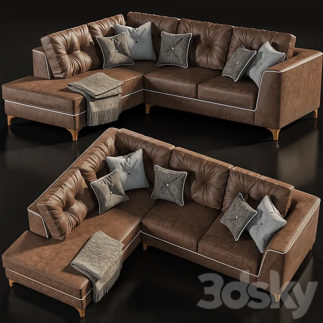 Furniture – Sofa 3D Models – Lecomfort Steven corner sofa