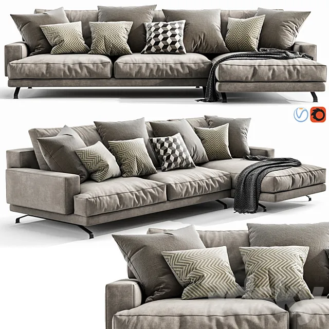 Furniture – Sofa 3D Models – Lemamobili Mustique Chaise Lounge 3d model