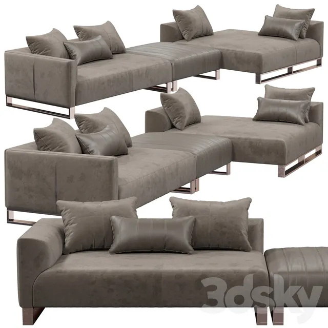 Furniture – Sofa 3D Models – Longhi fold sofa