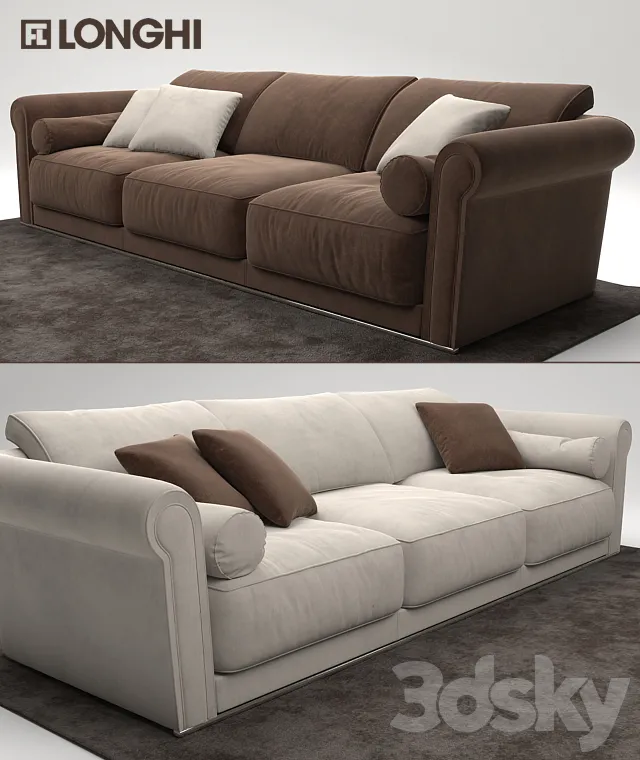 Furniture – Sofa 3D Models – Longhi Loveluxe Paul Sofa