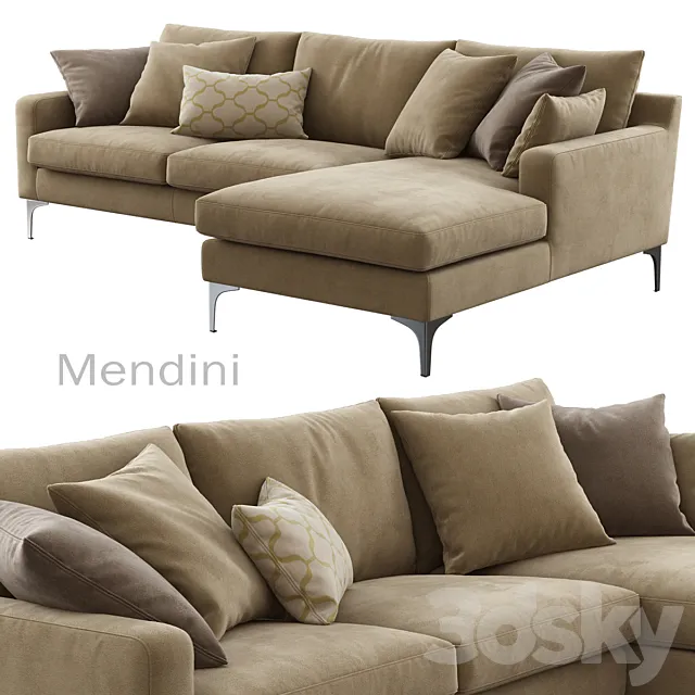 Furniture – Sofa 3D Models – Made  Mendini (Corner Sofa)