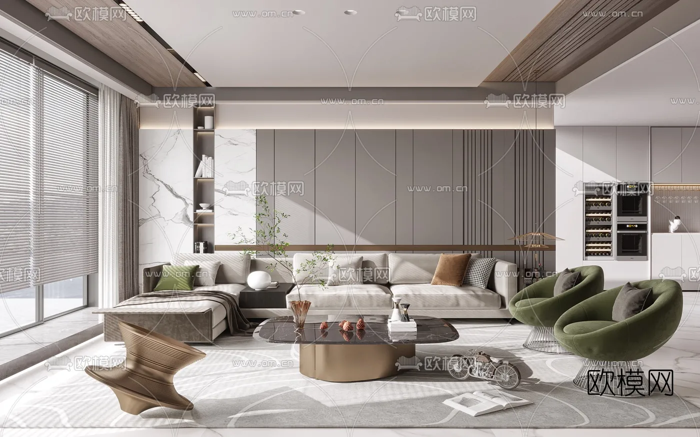 Living Room 3D Scenes – 0882