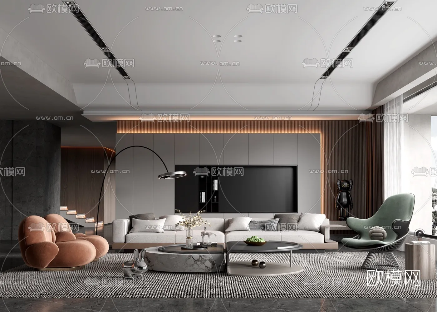 Living Room 3D Scenes – 0895