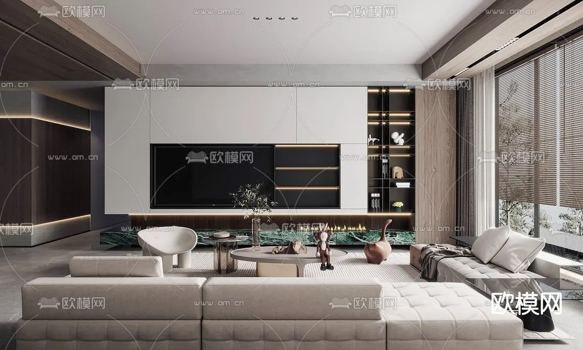 Living Room 3D Scenes – 0905