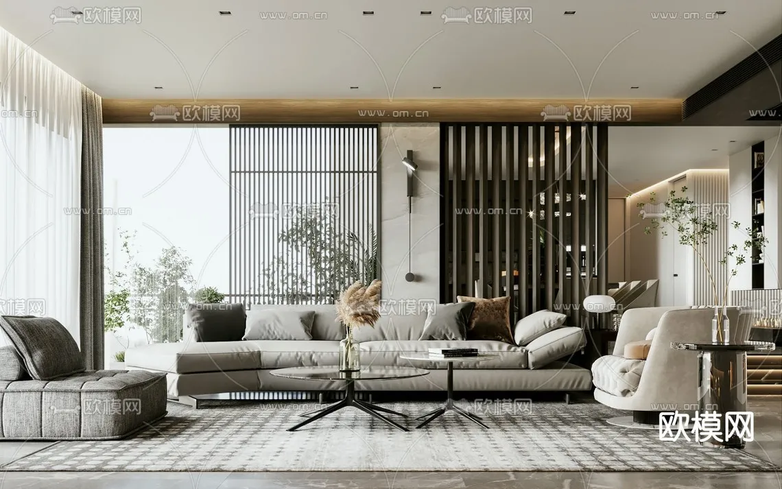 Living Room 3D Scenes – 0909
