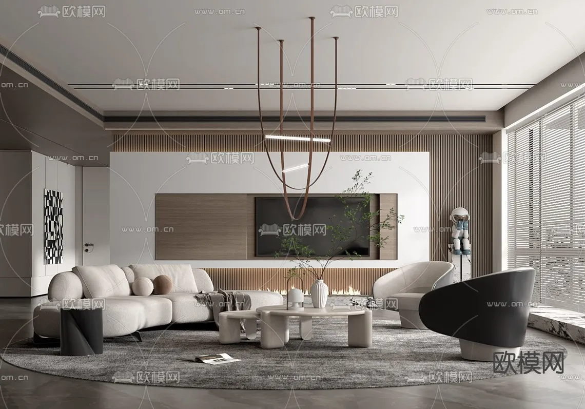 Living Room 3D Scenes – 0918