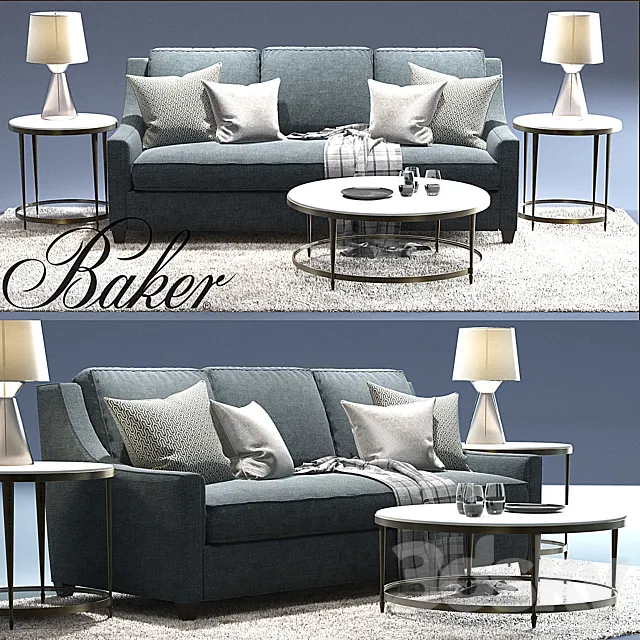 Furniture – Sofa 3D Models – Malory Sofa Baker Oberon