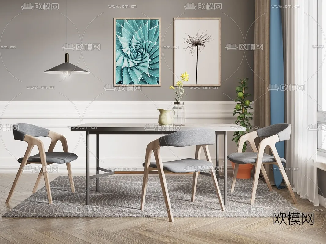 Dining Room 3D Scenes – 0931