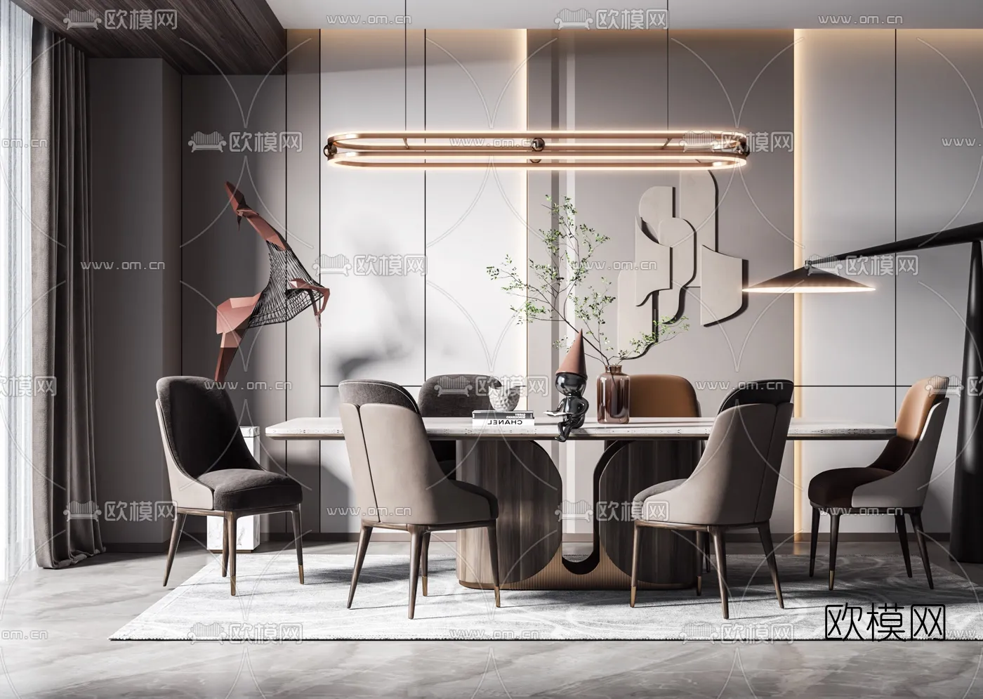 Dining Room 3D Scenes – 0944