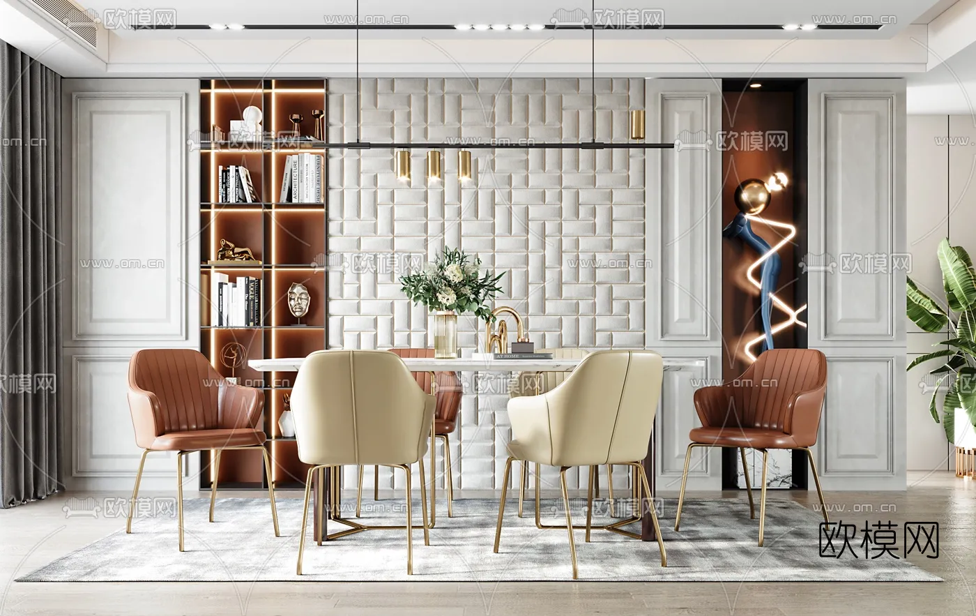 Dining Room 3D Scenes – 0951