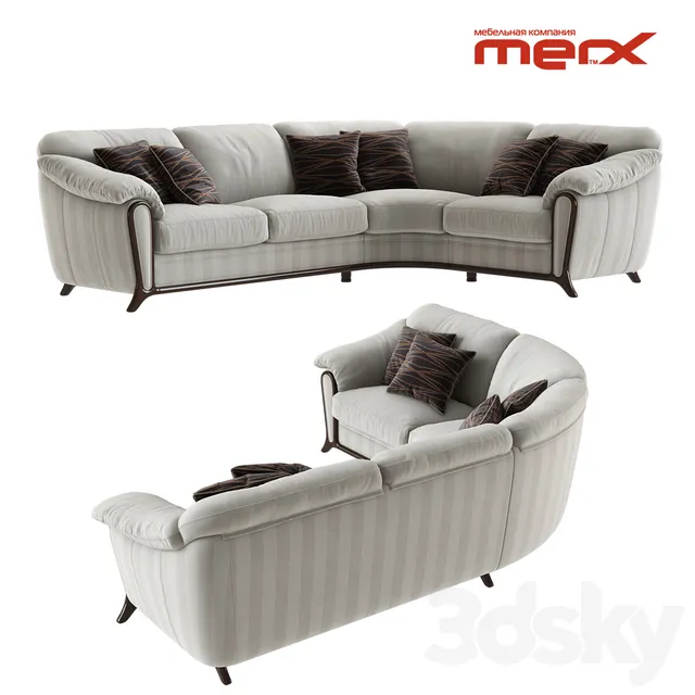 Furniture – Sofa 3D Models – Merx Anastasia (Corner sofa)