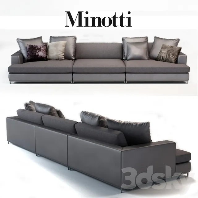 Furniture – Sofa 3D Models – Minotti Albers Depth