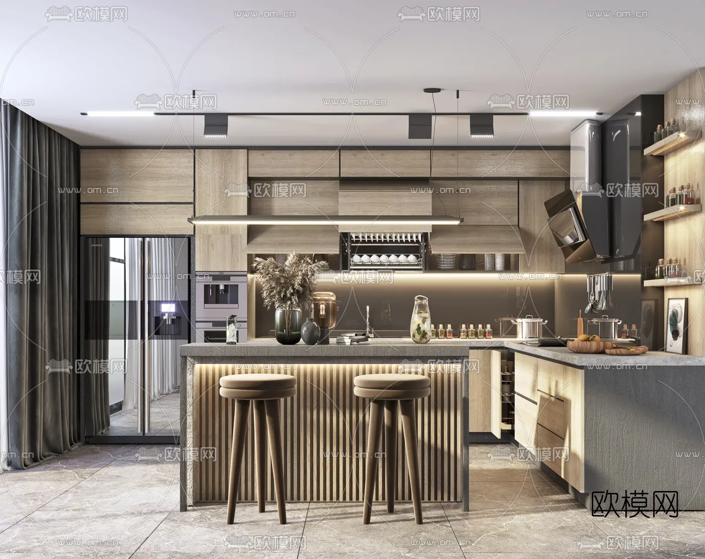 Kitchen 3D Scenes – 1040