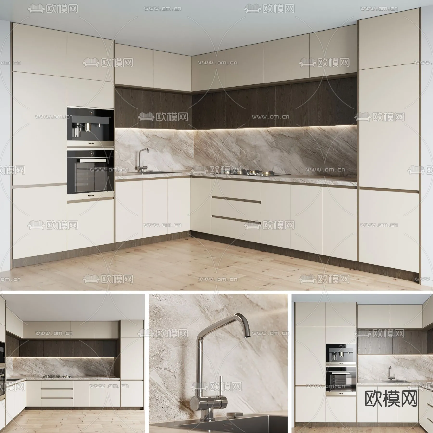 Kitchen 3D Scenes – 1078