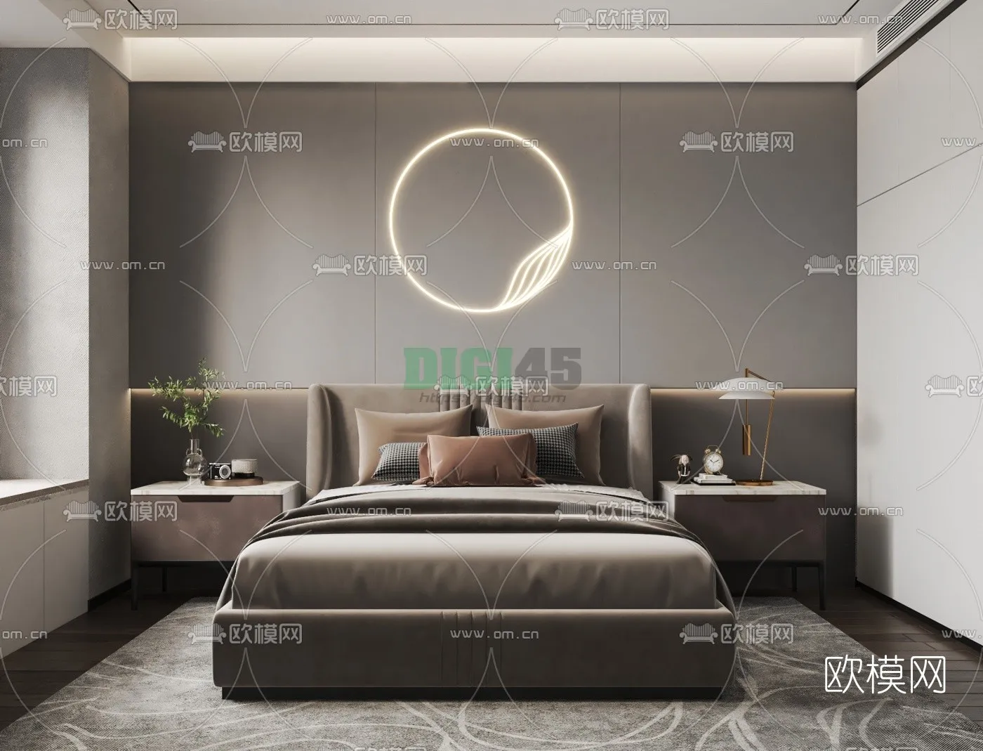 Bedroom 3D Scenes – 1097