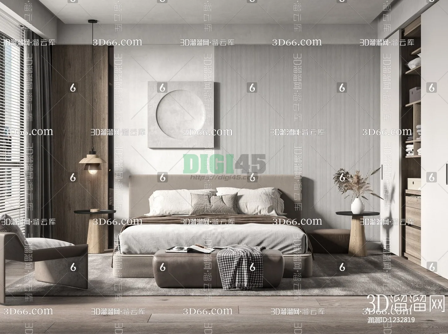 Bedroom 3D Scenes – 1123