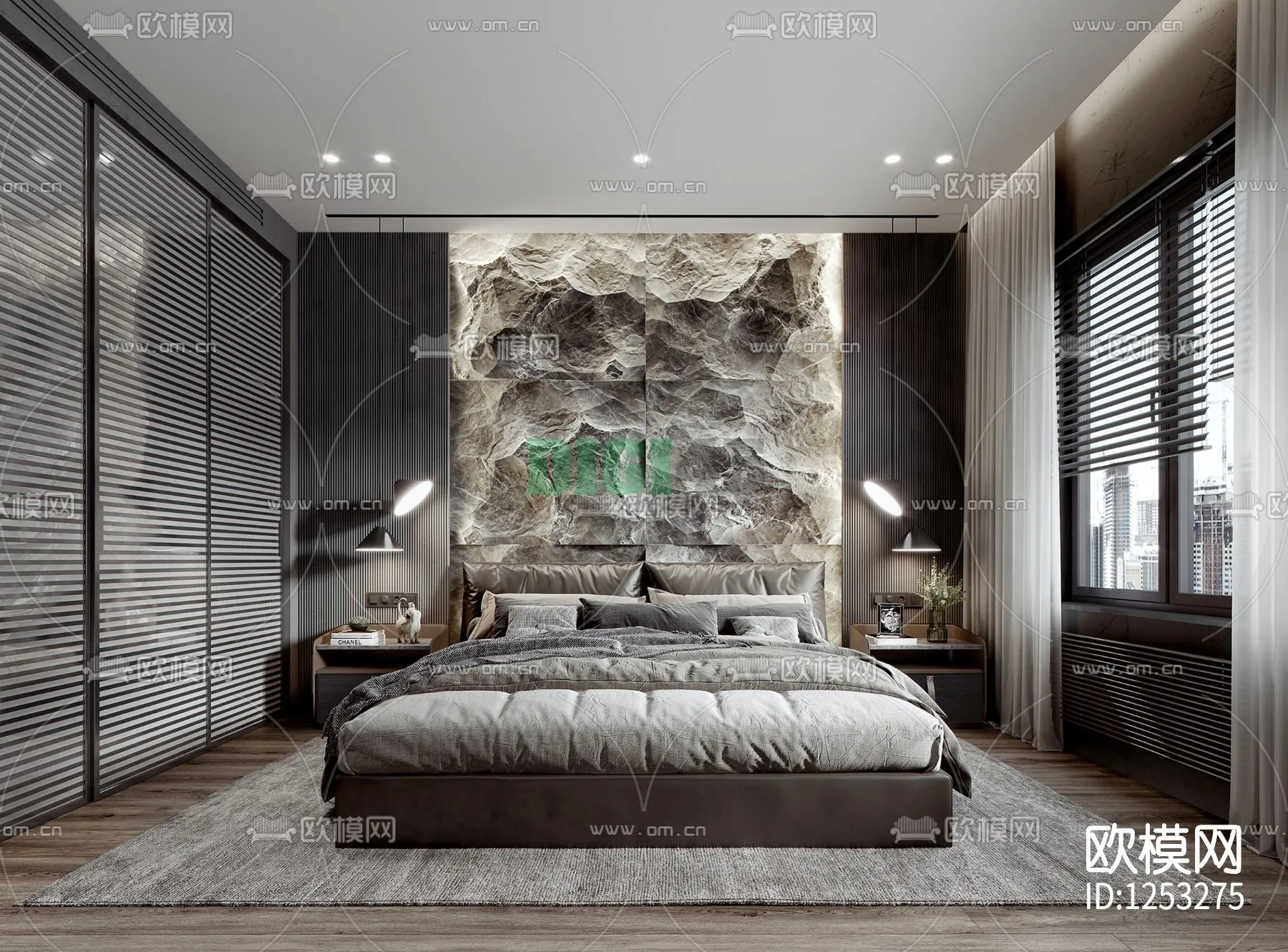 Bedroom 3D Scenes – 1125