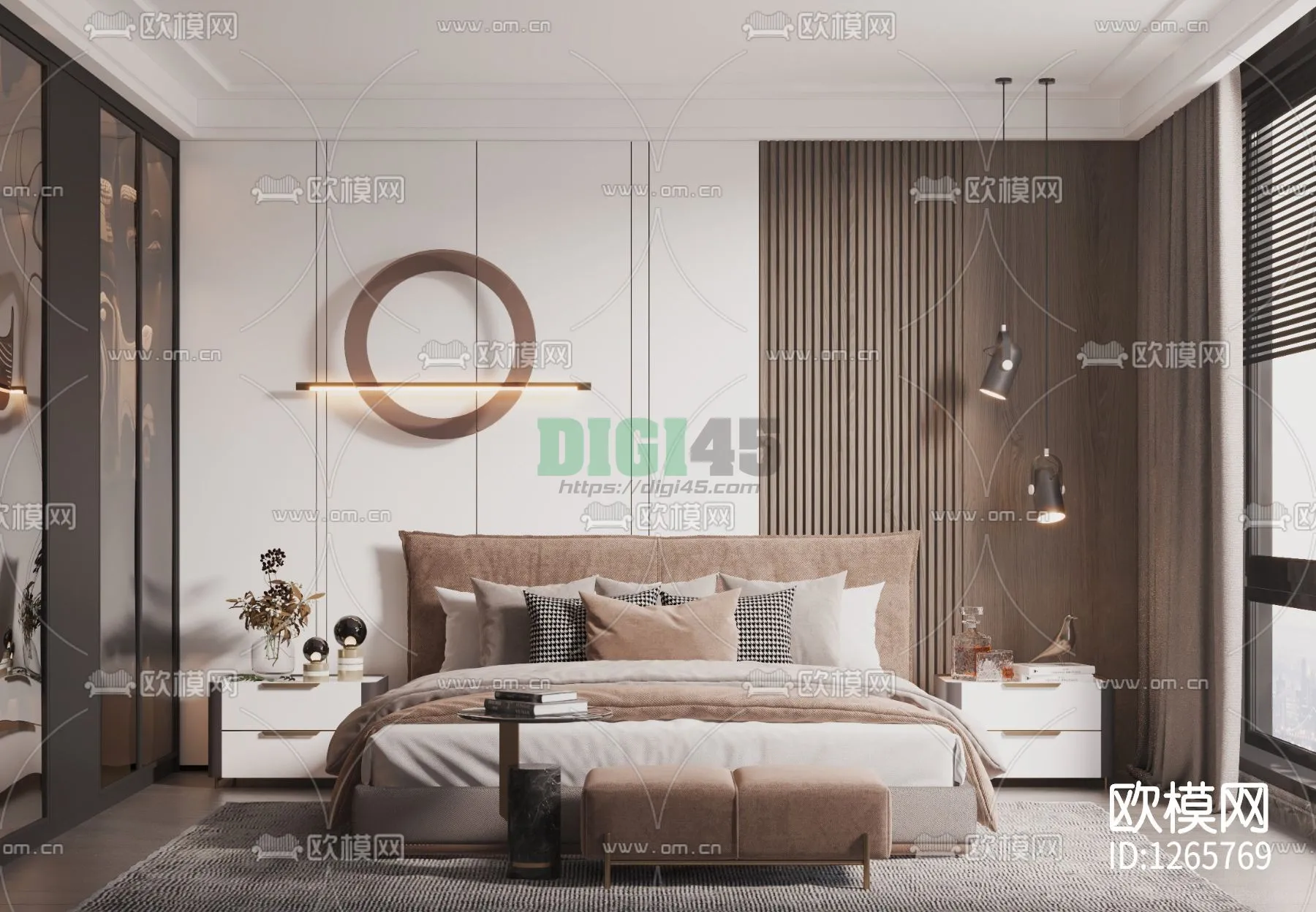 Bedroom 3D Scenes – 1128