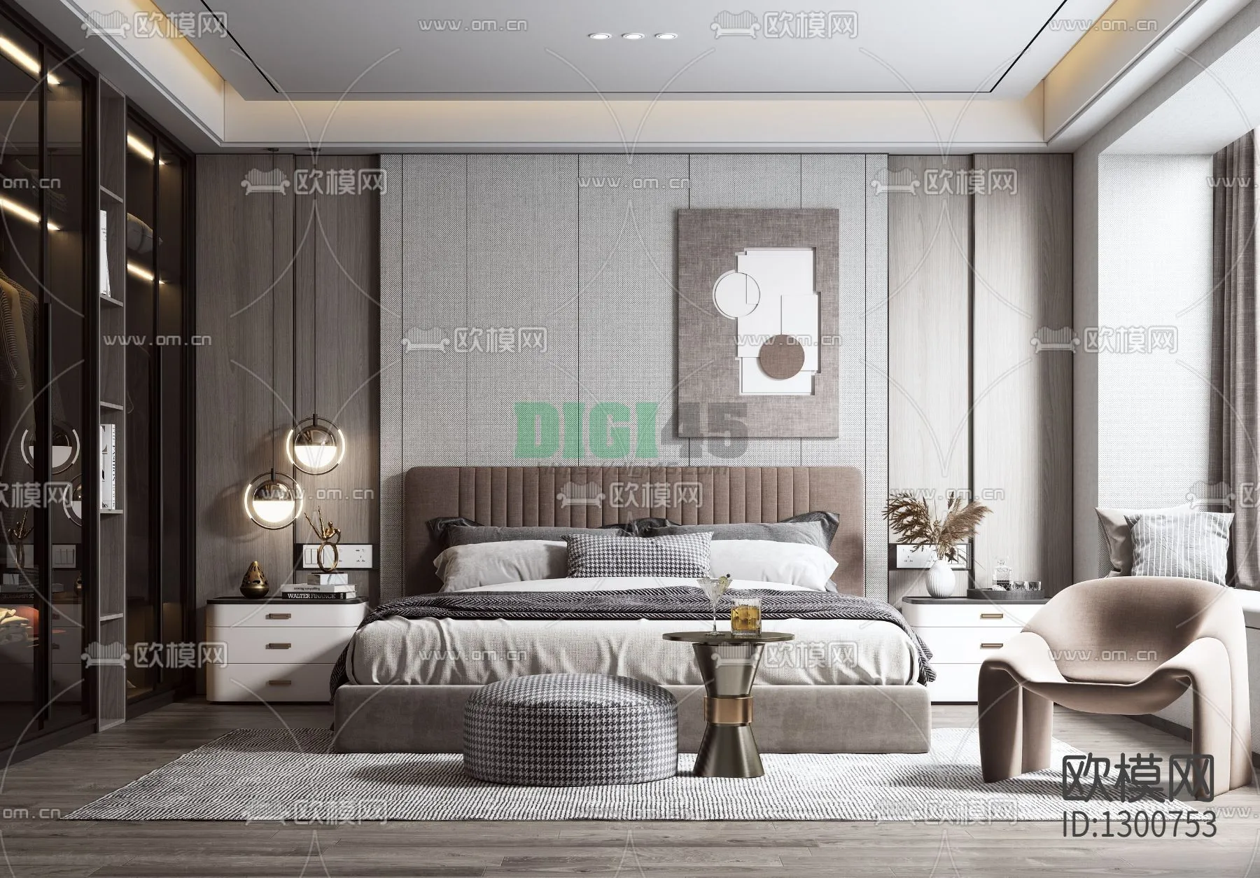 Bedroom 3D Scenes – 1140