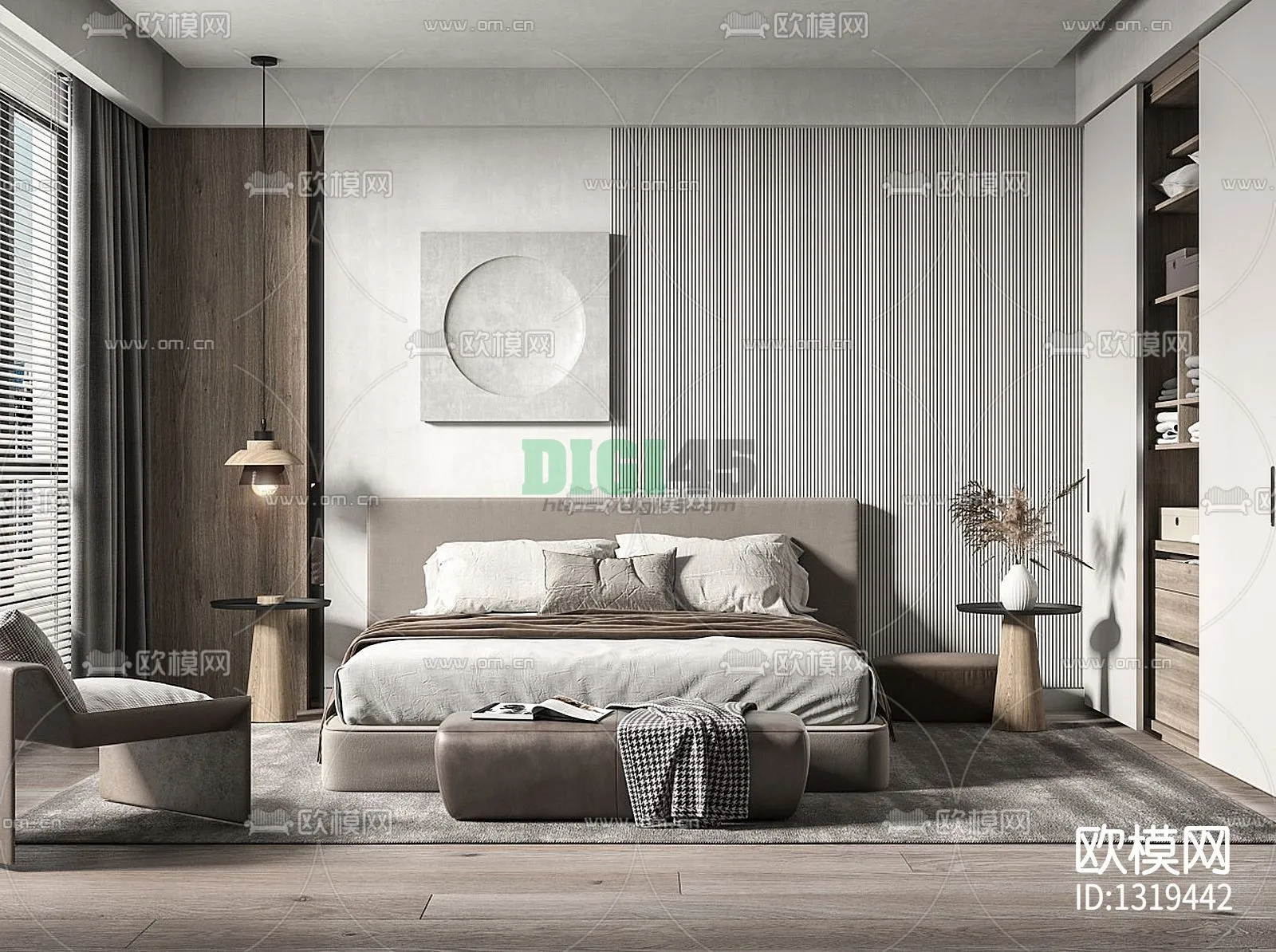 Bedroom 3D Scenes – 1150